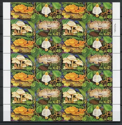 Palau Inseln ZD Bogen 269-272 postfrisch Pilze #1G388