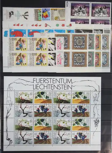 Liechtenstein Jahrgang 1994 postfrisch als 4er Blöcke #GD608