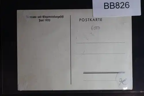 Berlin 82 u.a. auf Postkarte (Gedenkkarte Bornheim) #BB826