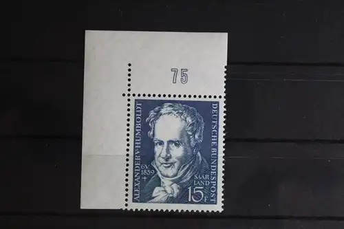Saarland 448 postfrisch als Eckrand ungefaltet #FZ255