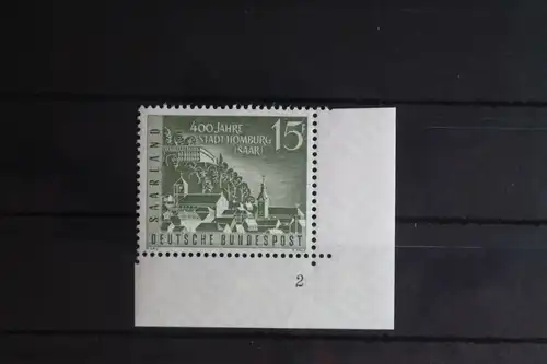 Saarland 404-407 postfrisch als Eckrand und mit Formnummern ungefaltet #FZ268