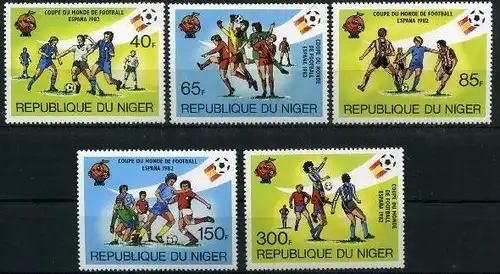 Niger 767-771 postfrisch Fußball #GB613