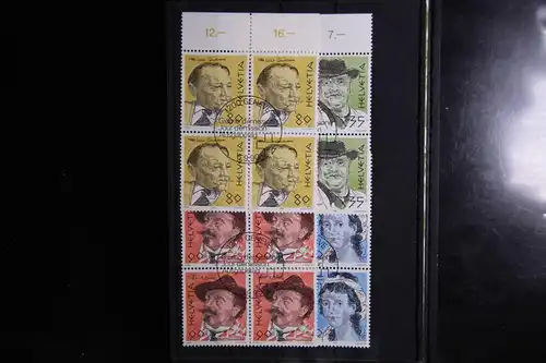 Schweiz 1423-1428 gestempelt Viererblockausgabe #GB571