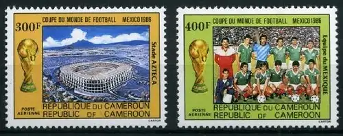 Kamerun 1119-1120 postfrisch Fußball #GB620