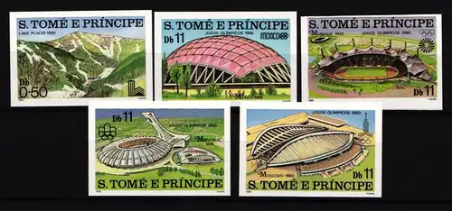Sao Tome e Principe 632-636 B postfrisch #GD218