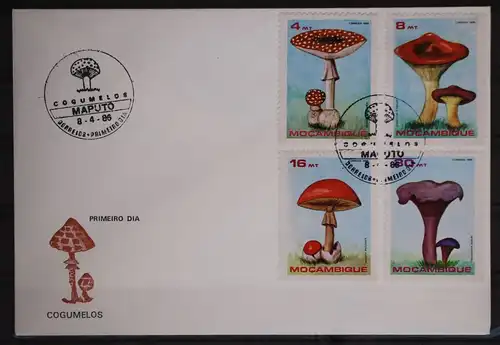 Mocambique 1057-1060 gestempelt als FDC #GC010