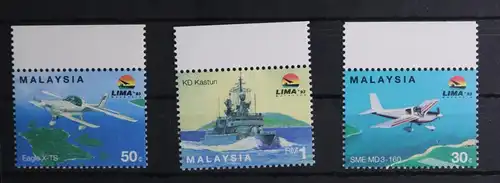 Malaysia 502-504 postfrisch Schifffahrt #FU883