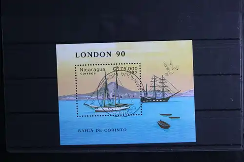 Nicaragua Block 189 mit 2984 gestempelt Schifffahrt #FU885