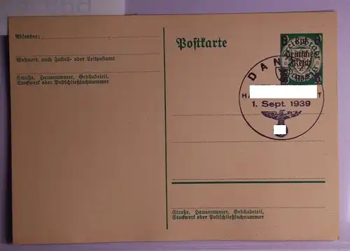 Deutsches Reichh P284 als Ganzsache mit Sonderstempel #BB958