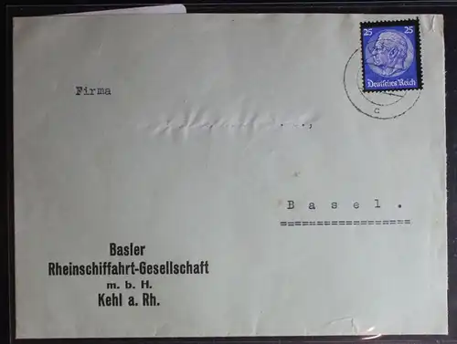 Deutsches Reich 553 auf Brief als Einzelfrankatur portogerecht #BC597