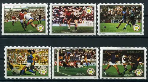Belize 688-693 postfrisch Fußball #GB655