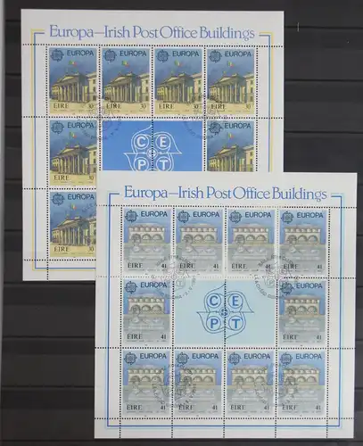Irland 716-717 gestempelt als Kleinbogensatz, CEPT #GD552