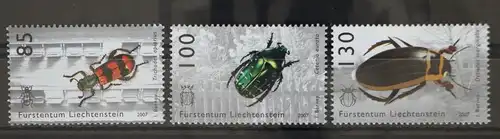 Liechtenstein 1457-1459 postfrisch Käfer #GD485