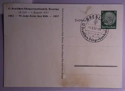 Deutsches Reich PP127/C29-03 als Ganzsache Breslau #BB927