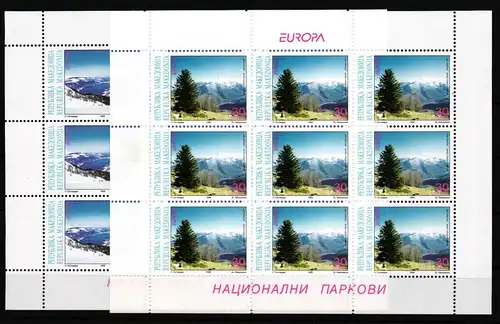 Makedonien 162-163 postfrisch als Kleinbogensatz #GB993