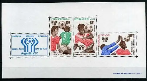Mali Block 10 postfrisch Fußball #GB617
