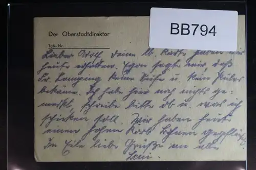 BRD 121 auf Postkarte als Einzelfrankatur portogerecht #BB794