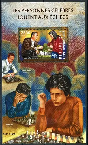 Zentralafr. Rep. Block 1318 postfrisch Schach #GB749