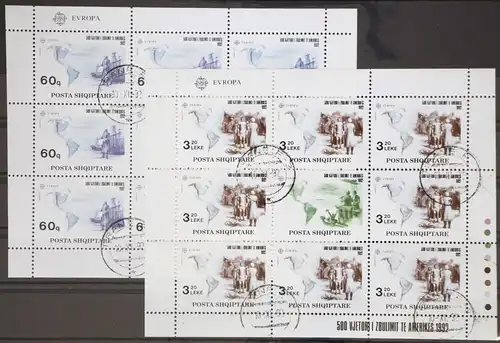 Albanien 2510-2511 gestempelt als Kleinbogensatz, CEPT #GD571