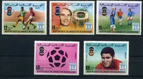 Mauretanien 584-588 postfrisch Fußball WM 1978 #GB614