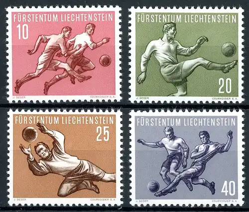 Liechtenstein 322-325 postfrisch Fußball #GB712