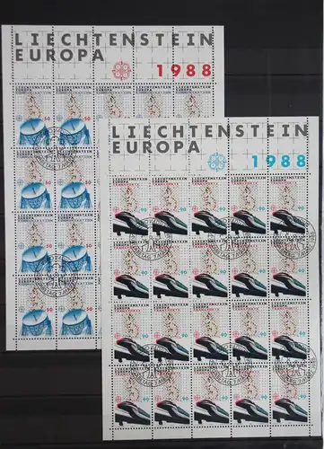 Liechtenstein 937-938 gestempelt als Kleinbogensatz, CEPT #GD533