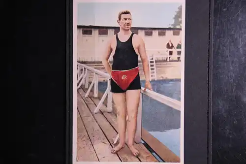 Sammelkarte Olympia 1936 C.Rausch Schwimmer #FZ491
