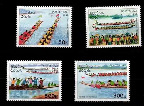 Laos 1612-1615 postfrisch Schifffahrt #GA743