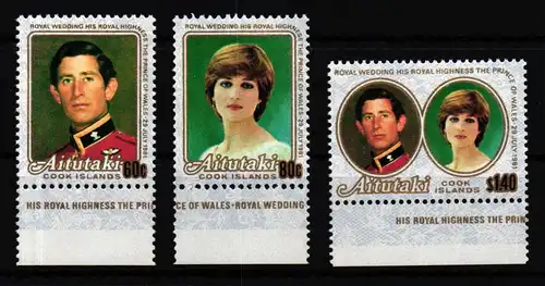 Aitutaki 406-408 postfrisch #GF050