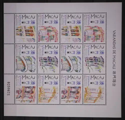 Bogen Macau 925-930 postfrisch #GC040