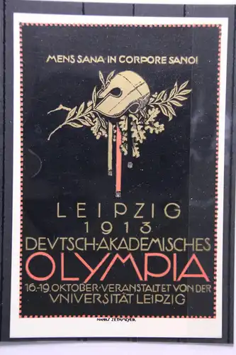 Leipzig Postkarte Olympische Spiele 1914 #GF543
