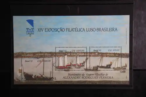 Brasilien Block 90 mit 2469-2471 postfrisch Schifffahrt #FU794