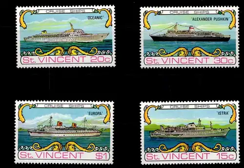 St. Vincent 350–353 postfrisch Schifffahrt #GA594