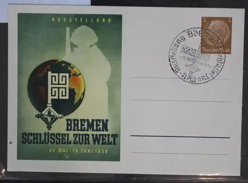 Deutsches Reich PP122/C83-01 als Ganzsache Bremen #BC681