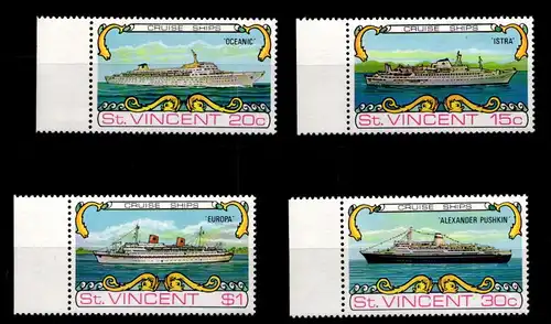 St. Vincent 350–353 postfrisch Schifffahrt #GA593