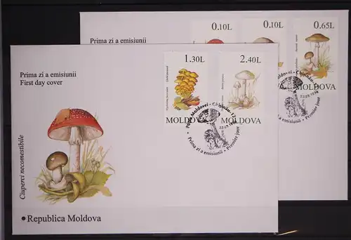 Moldawien 190-194 postfrisch als FDC / Pilze #GC237