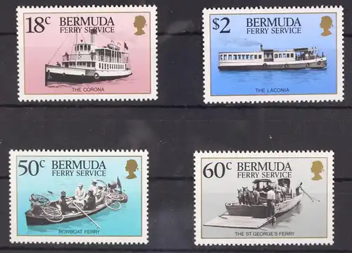 Bermuda 540-543 postfrisch Schifffahrt #GA557