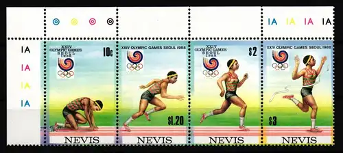 Nevis 492-495 postfrisch Viererstreifen #GF021