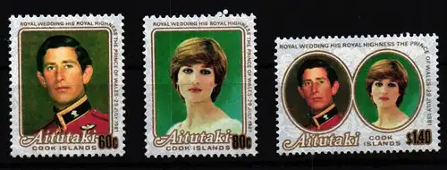 Aitutaki 406-408 postfrisch #GF048