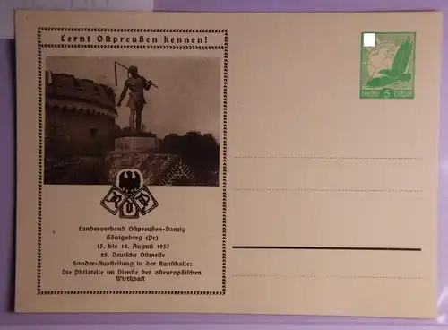 Deutsches Reich PP142/C15-01 als Ganzsache Danzig #BB937