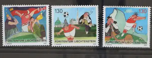 Liechtenstein 1479-1481 postfrisch Fußball EM #GD491