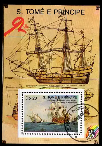 Sao Tome e Principe 1131 gestempelt Block Schifffahrt #GA597
