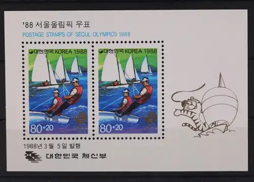Korea Block 542 mit 2 x 1551 postfrisch Olympia #GA863