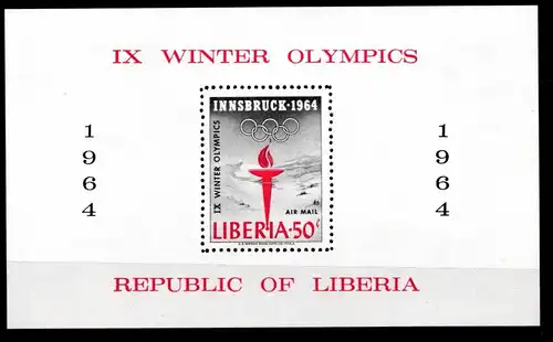 Liberia Block 31 B postfrisch #GF181