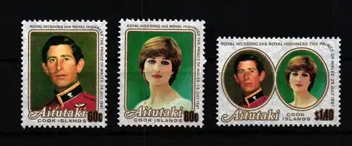 Aitutaki 406-408 postfrisch #GF047