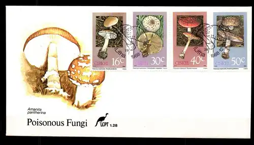 Ciskei 145-148 gestempelt als FDC / Pilze #GC430