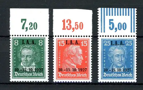 Deutsches Reich 407-409 P OR postfrisch #HF216