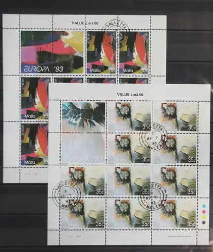 Malta 904-905 gestempelt als Kleinbogensatz, CEPT #GD597