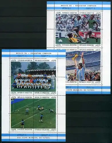 Argentinien 1825-1840 postfrisch Kleinbogen Fußball #GI536