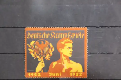 Reklamemarke postfrisch Deutsche Kampfspiele 1922 Berlin #GF576